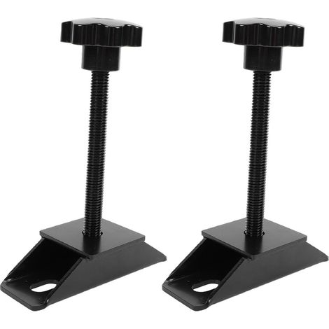 Support de roue de secours pour rail en L – Fixation robuste pour remorques et camions fermés, avec boulons M10×30 et écrous M12 à serrage manuel (1/5)