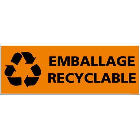 ADHESIF EMBALLAGE RECYCLABLE (M0341).- Adhésif - 210 x 75 mm