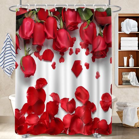 Rideau polyester pour douche 180x180 artistique protection douche pour dans une salle de bain design (1/5)
