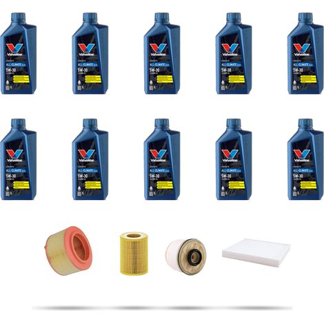 Kit tagliando 4 FILTRI e 10L OLIO compatibile con Ford Ranger 3.2 TDCi 147kw dal 2011