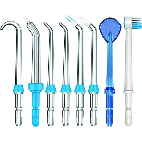 Replacement Nozzle for Water Flosser 8 Pieces Various Designs (1/5)