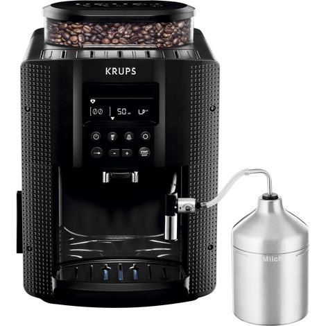 Krups EA 8160 - Machine à expresso - 1,8 L - Café en grains - Broyeur intégré - 1450 W - Noir (EA8160) (1/5)