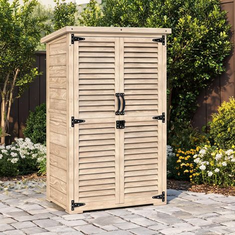 Chariot de jardin en madera de Abeto 75 x 50 x 118 cm (1/5)