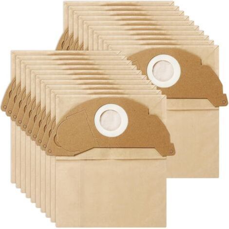 20 Pièces Sac aspirateur pour WD2 MV2 WD 2.200 WD2250 A2004 A2054 A2099, 6.904-322.0 robot aspirateur,Sac Aspirateur karcher,humides et secs,Accessoires Premium (1/5)