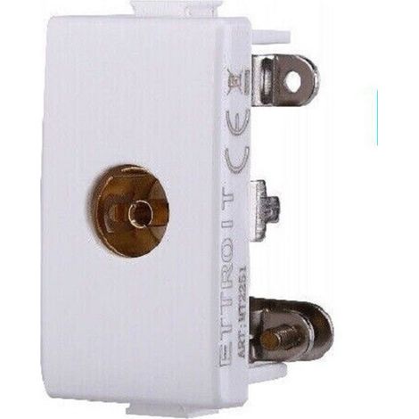 Bticino Série Frutti Matix Compatible Prise Schuko Lan Usb Bouton De Dérivation Douille De Télévision Femelle