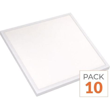 Panneau LED 18W 30x30cm CCT Contour Blanc - 3000K/4000K/6500K (Pack de 10) - SILAMP