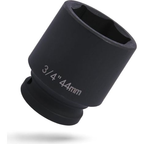 Douille 3/4" 44 mm, 6 pans (6 pans) en acier Cr-V, douille pour visseuse à percussion (1/5)