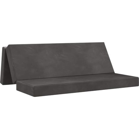 Maison Exclusive - Divano Letto Pieghevole 200 x 67 x 45 cm Grigio Scuro (1/5)