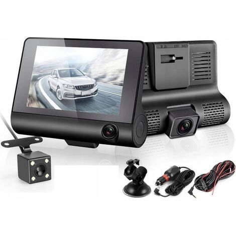 Registratore di guida con telecamere Full HD interne, posteriori e anteriori (1/5)