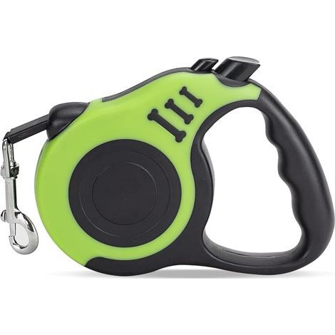 Laisse rétractable pour chien, tracteur télescopique automatique, ruban pour chien, ruban pour animaux de compagnie 16 pieds, durable et pratique, avec poignée antidérapante, convient aux chiens de pe (1/5)