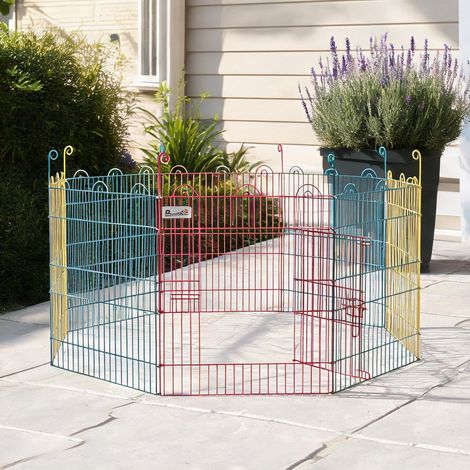 Enclos modulable pour animaux avec porte verrouillable en acier (1/5)