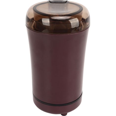 Moulin à café électrique, lame multifonction en acier inoxydable, portable, compact, pour épices et herbes, 150 W, violet, prise européenne 220 V (1/5)