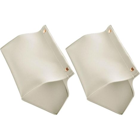 Boîte à Mouchoirs Distributeur Léger et Élégant en Cuir PU Blanc ou 2pcs pour Design Minimaliste et Moderne Voiture D'hôtel (1/5)