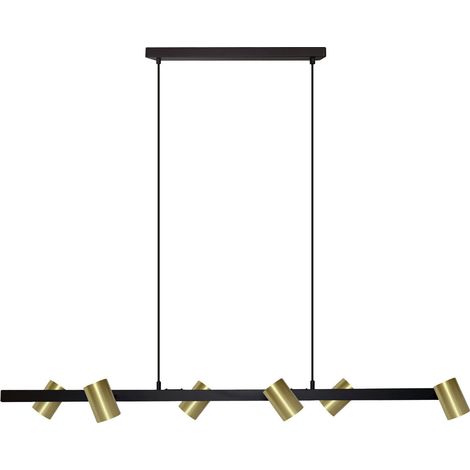 Lampada a sospensione effetto neve 6 GU10 luce dorata prestige LP-731/6L GD (1/5)