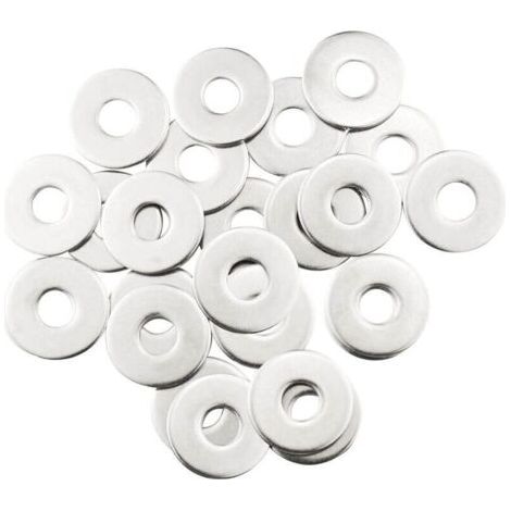 Rondelles métalliques M10, 20 rondelles en acier inoxydable, rondelles plates M10 x 30 mm, rondelles en acier inoxydable 304, rondelles penny pour vis et écrous (1/4)