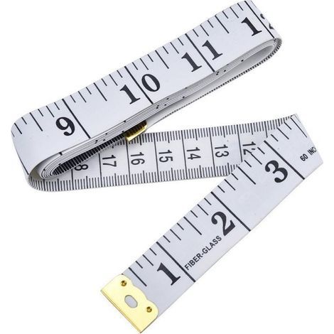Mètre à Ruban Couturier Double Face 1,5 m Blanc (1/5)