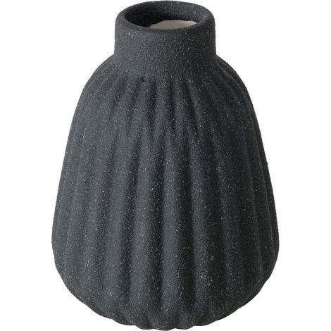 Keramikvase mit Rillen, ESKO