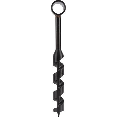 Schwarzer Handbohrer, hohe Härte, leicht, tragbar, Überlebenswerkzeug für Holzarbeiten in der Wildnis, 25 bis 230 mm / 0,98 bis 9,06 Zoll (1/5)