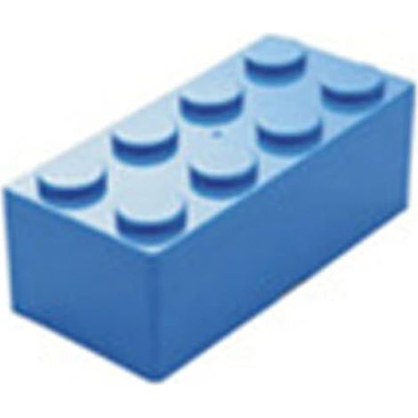 Mini Brique de Rangement, Boîte de Rangement Pratique Empilable en Plastique Rouge en Forme de Bloc de Construction pour Enfants Adultes Jouets Poupées Collations Bijoux Maison (Rectangle) (1/5)