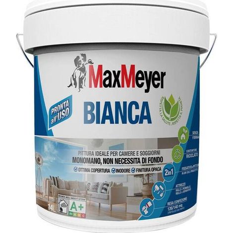 MAX IDROPITTURA LAVABILE BIANCA 14 L