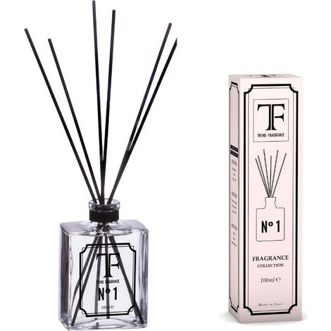 Diffusore profumo fragranze con midollini bastoncini da 100 ml (1/2)