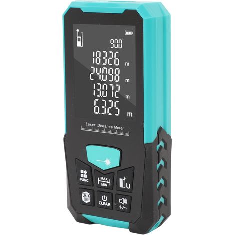Télémètre laser, portée 120 m, IP54, écran rétroéclairé 2,4 pouces, rechargeable par USB, outil de mesure de distance et d'angle (1/5)