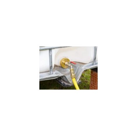 Robinet Exterieur Jardin - Robinet Jardin avec Adaptateur, Antirouille, Robinet D'arrosage à Sphère, Laiton - Crezuo