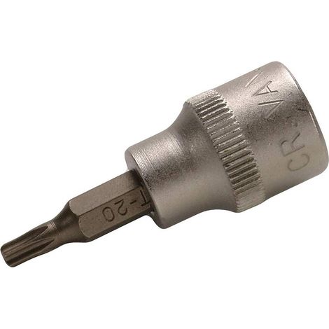 Douille à Embouts 10 mm (3/8) Profil T Torx T20 - Précision et Robustesse, Acier - D-Work (1/5)