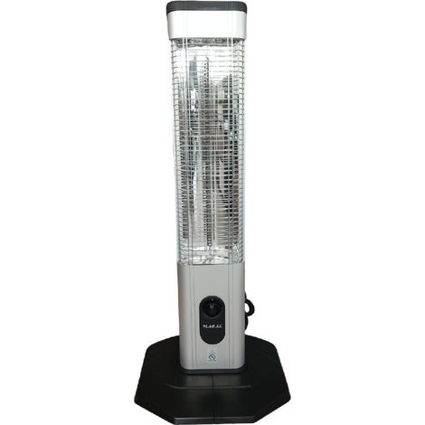 STUFETTA stufa ELETTRICA AL CARBONIO A TORRETTA 2000 W - COLORE SILVER