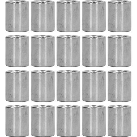 20 Écrous Filetés M8 en Inox, Kit de Raccords Métalliques Robuste pour Assemblages Industriels (1/5)