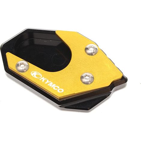 (Coussin de béquille - Or) Compatible avec les modèles KYMCO Downtown 300, 300i, 350i, 200i et Xciting 250/400. Protection de béquille latérale, plaque d'extension et bouchon de valve de pneu. Maxpowe (1/4)
