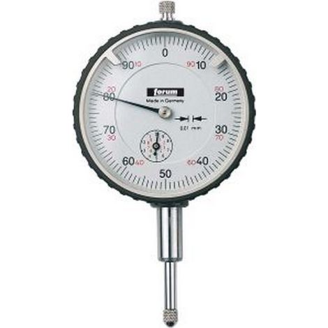 Comparatore Di Precisione, Protetto Contro Gli Urti, Diametro Esterno: 58 Mm, Lettura 0,01 Millimetri Campo Di Misura 10 Mm, Un Giro Dell'Ago: 1,0 Millimetri (1/3)