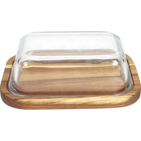 Burriera Aria - in legno di acacia e vetro (1/5)