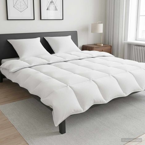 vidaXL Edredón de Invierno Blanco 260 x 220 cm Bambú (1/5)