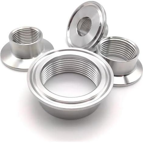 1pc 64MM 1-1/2" 304 Stainless Steel Female Thread Pipe Fittings Adapter (1/5)