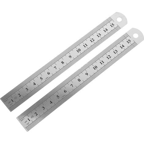Règle SUPVOX 15 cm en acier inoxydable (lot de 2) : utilisation (1/5)