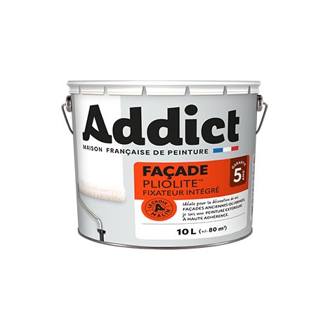 Pintura para Fachada 100% Pliolite 10 Litros Tono Piedra - Addict