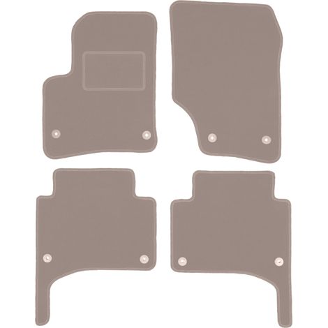 Beige Veloursmatten für: Volkswagen Touareg I SUV (2002-2010)
