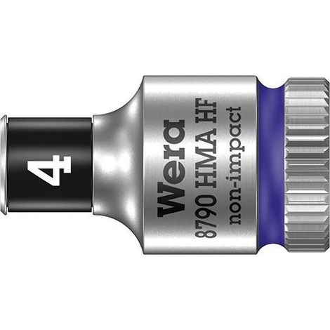 WERA 8790 HMA HF Juego de llaves de vaso hexagonal 1/4» abertura 4 mm longitud 23 mm