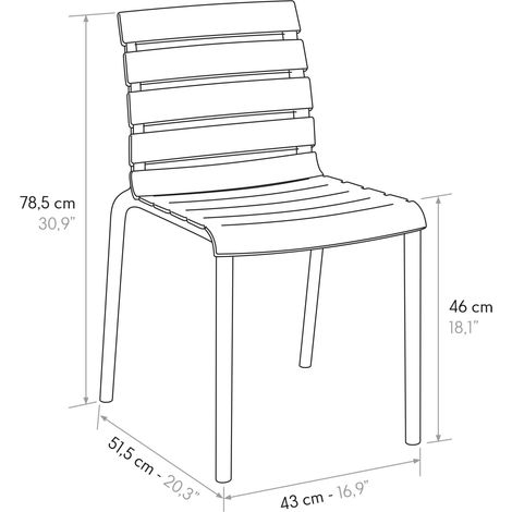 ALGORAND - sedia di design moderno in polipropilene (1/2)