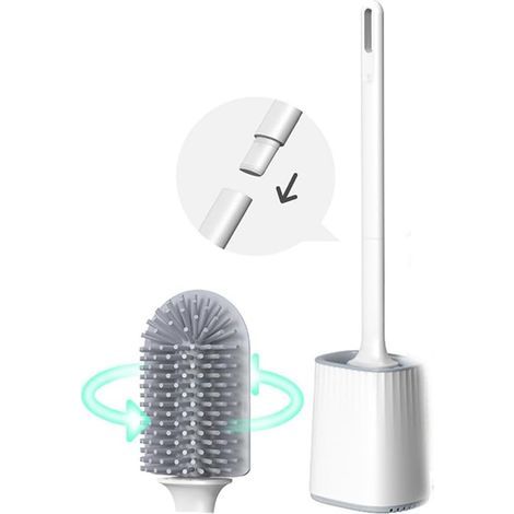 Brosse de toilette, montage mural, avec support, long manche, avec support ventilé, brosse de toilette (1/5)