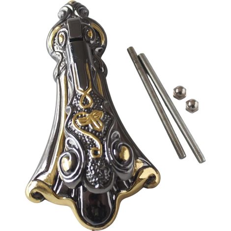 Heurtoir de porte vintage en alliage de zinc avec finition rouille, prise en main confortable, installation facile pour décoration d'intérieur et d'extérieur (1/5)