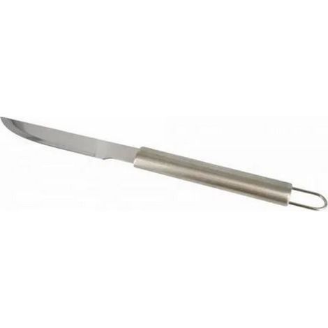 Couteau de barbecue Texas en acier inoxydable et accessoires de manche en acier brosse'
