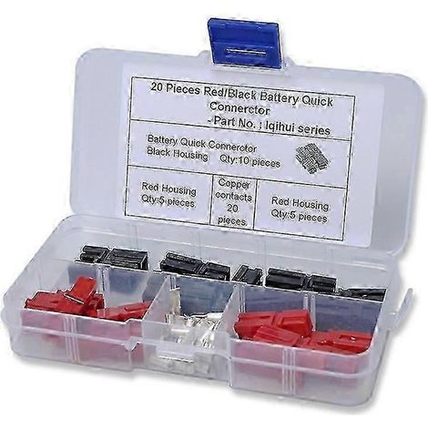 10 Paare für Anderson 30a Autobatterie-Stromanschluss Powerpole-kompatibler elektrischer Anschluss für Golfwagen/T (1/5)