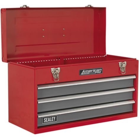 Sealey American PRO® Tool Chest 3 Drawer - Red/Grey AP9243BB