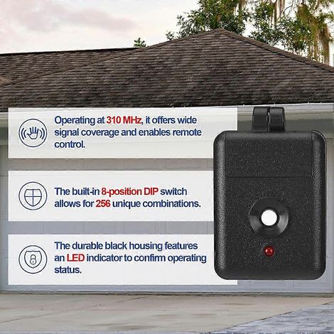 Lot de 3 télécommandes porte-clés 1 canal pour porte de garage Linear DNT00026, Delta-3 310 MHz 12 V, ouvre-porte de garage miniature ()