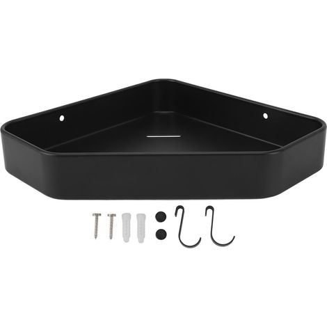 Étagère d'angle de douche, installation facile sans perçage, en aluminium antirouille, fixée au mur. Étagère d'angle de douche et de salle de bain. (1/5)