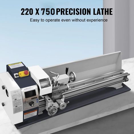 Metalldrehmaschine Metalldrehbank Drehmaschine Tischdrehbank 220x750mm 1200W