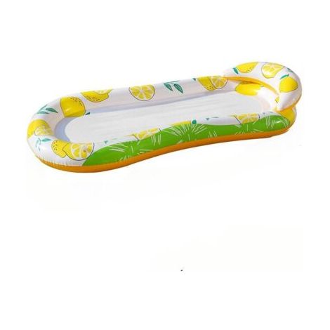 Fauteuil Gonflable de Piscine Flottant Lit Flottant Gonflable en PVC Hamac Gonflable Flottantes Hamac avecTête de Lit Bouées et Matelas Chaise Longue de Piscine Flottantes (1/5)