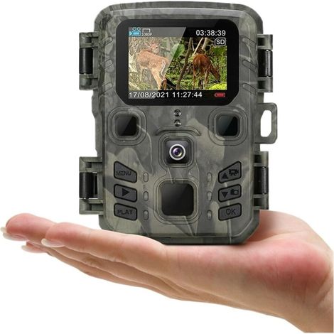 Caméra Faune Sauvage Mini Caméra De Suivi Des Sentiers D'extérieur 4K HD 20mp 1080P, Vision Nocturne À Infrarouge, Piège Chasse Activé Par Le Mouvement, Étanche IP66, For La Faune Fiable Précise (1/5)